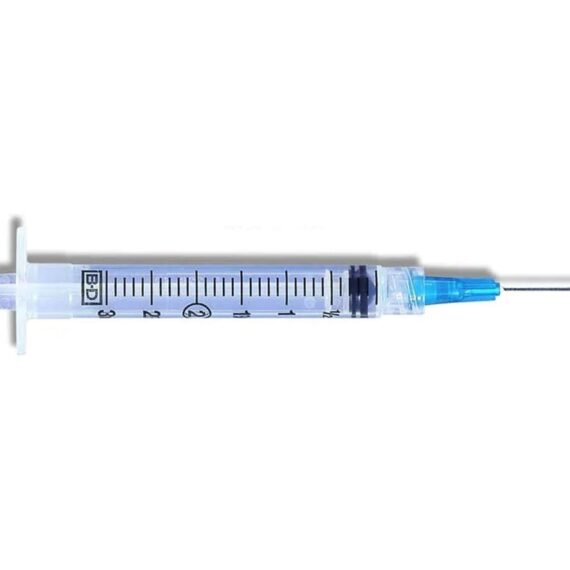BD PrecisionGlide Syringes and Needles - 3 mL (Box of 100)